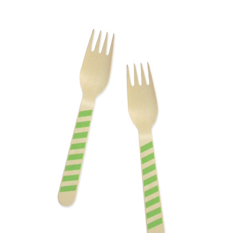 Fork - Stripe Green